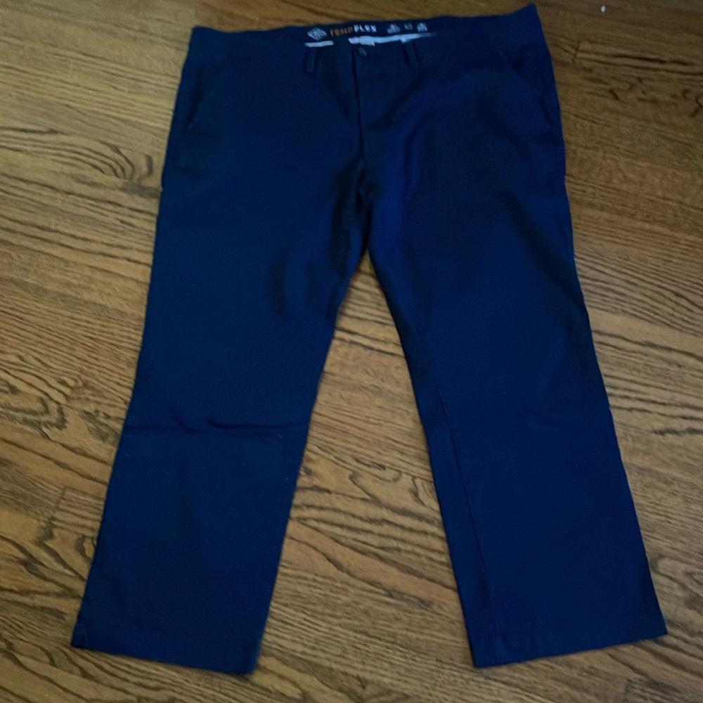 St. Johns Bay Temp Flex Mens Green Khaki Pants 44x29